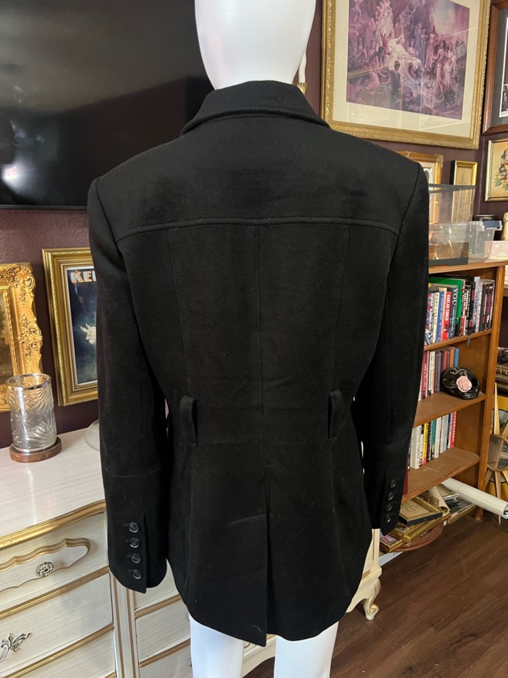 Toccin Wool Charlie Safari Jacket Size 8 - Picture 7 of 12